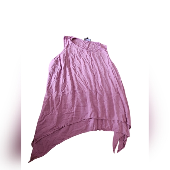 Plus Size Women's Asymmetrical Pink Women's Shirt - Picture 1 of 5